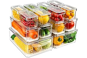 14 Pack Fridge Organizers and Storage Bins
