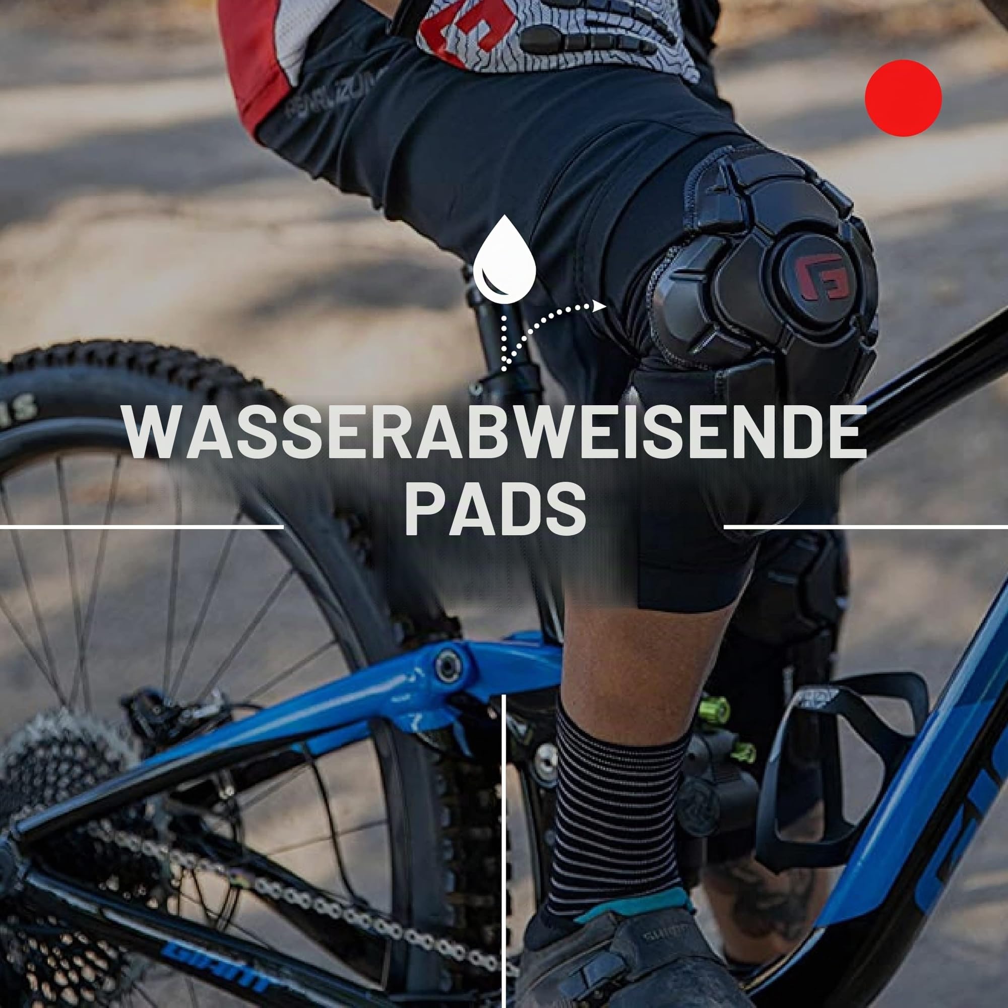 G-Form Pro-X3 Knieschützer, Triple Matte Black, Jugend S/M | mit Dirt Bike und Mountain Bike Fahrradzubehör