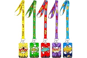 Colored Hero ID Badge Holder for School Kids