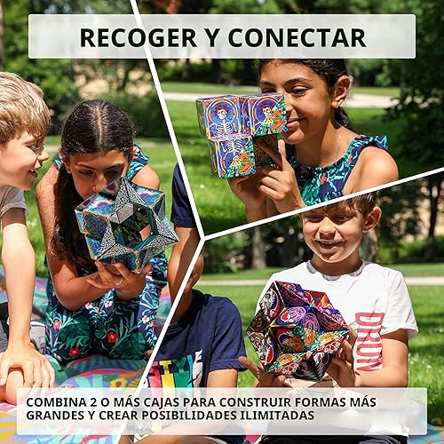 Miniatura 7 de Shashibo - Cubo que cambia de forma, juego para aliviar la ansiedad, con 36 imanes de tierras raras, premiado y patentado, extraordinario cubo