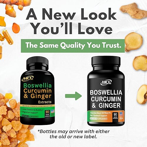 Miniatura 3 de Boswellia - Suplemento de extractos de jengibre de curcumina – Fuerte 95% curcuminoides píldoras de apoyo natural para movilidad y flexibilidad –