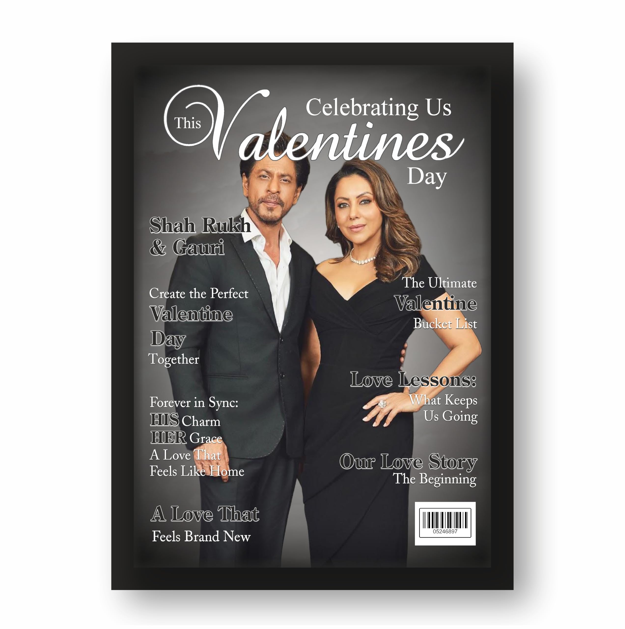 Personalized Valentine’s Day Magazine Frame – view 2
