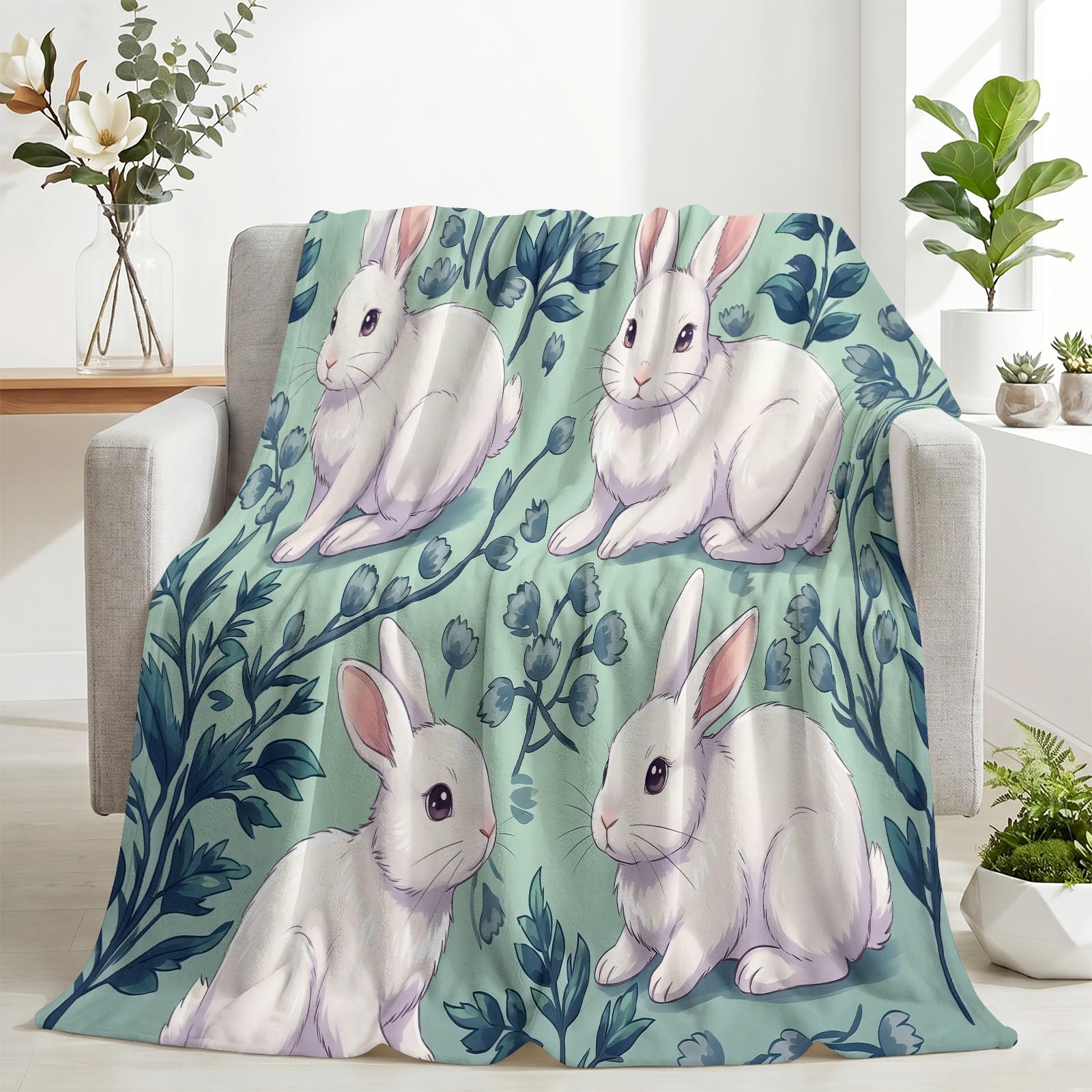 Generisch Cartoon Animals dziecięcy koc do przytulania, 200 x 220 cm