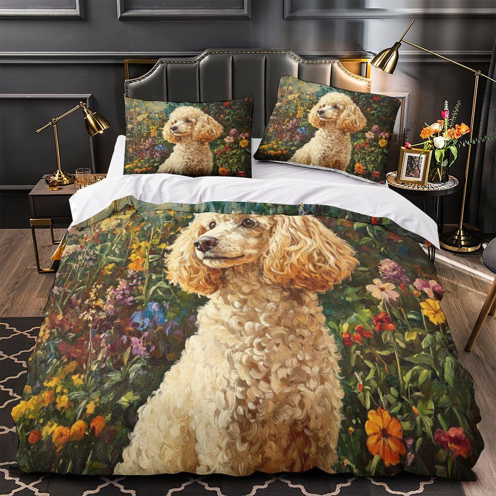Set di biancheria da letto con copripiumino e federe, con chiusura a cerniera, ipoallergenico, morbido e traspirante, di qualità alberghiera, 3 pezzi, per letto king size (220 x 240 cm)