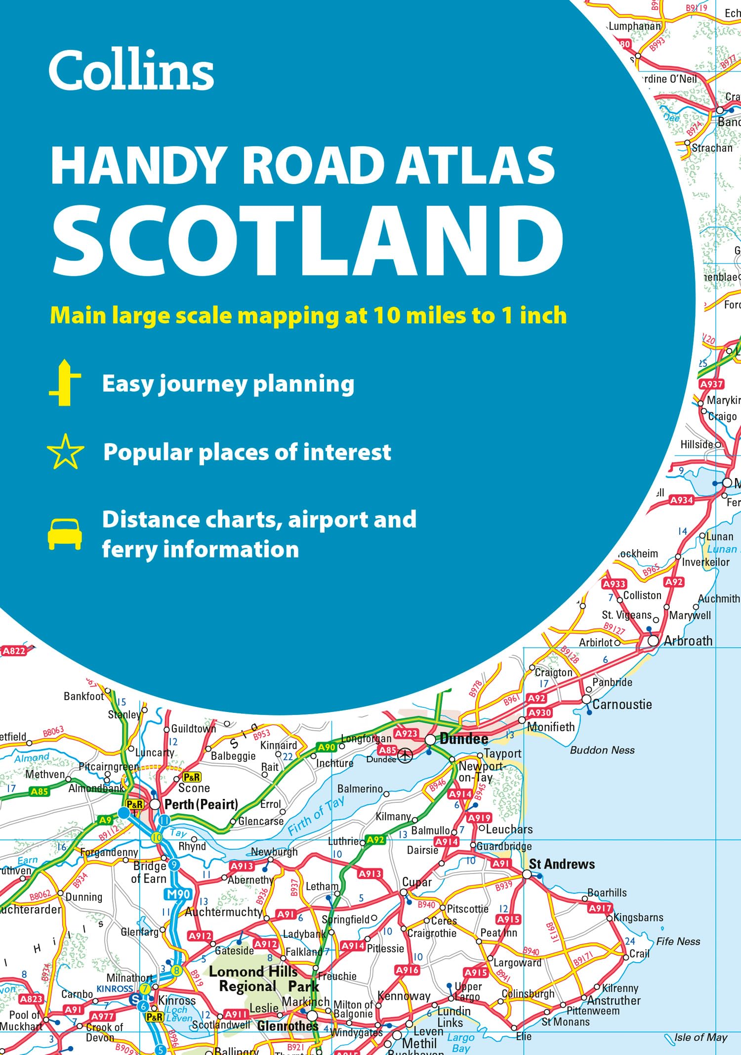 Collins Handy Road Atlas Scotland: Clear and detailed map of Scotland in a handy A5 size