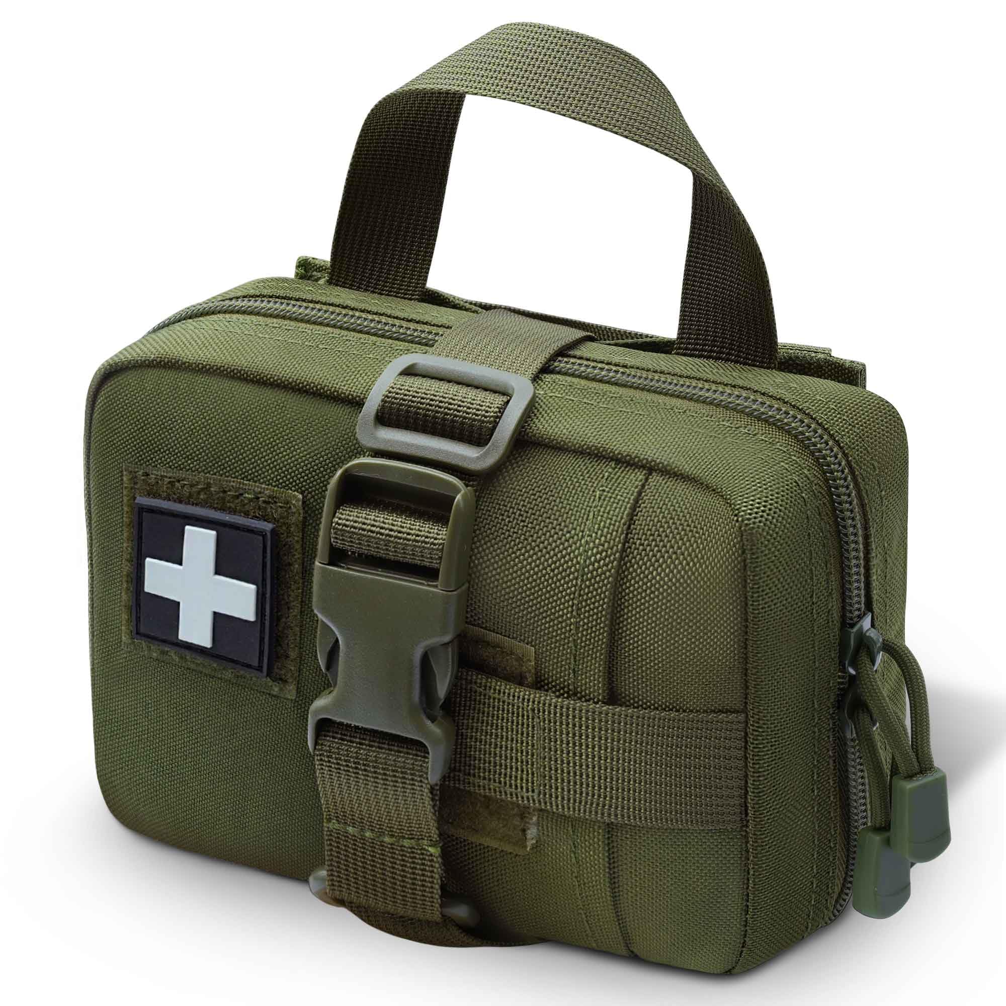 Upgrade Molle Rip Away Ifak Pouch, Tactical Small Belt First Aid Pouch Medical Utility EMT Pouch Only