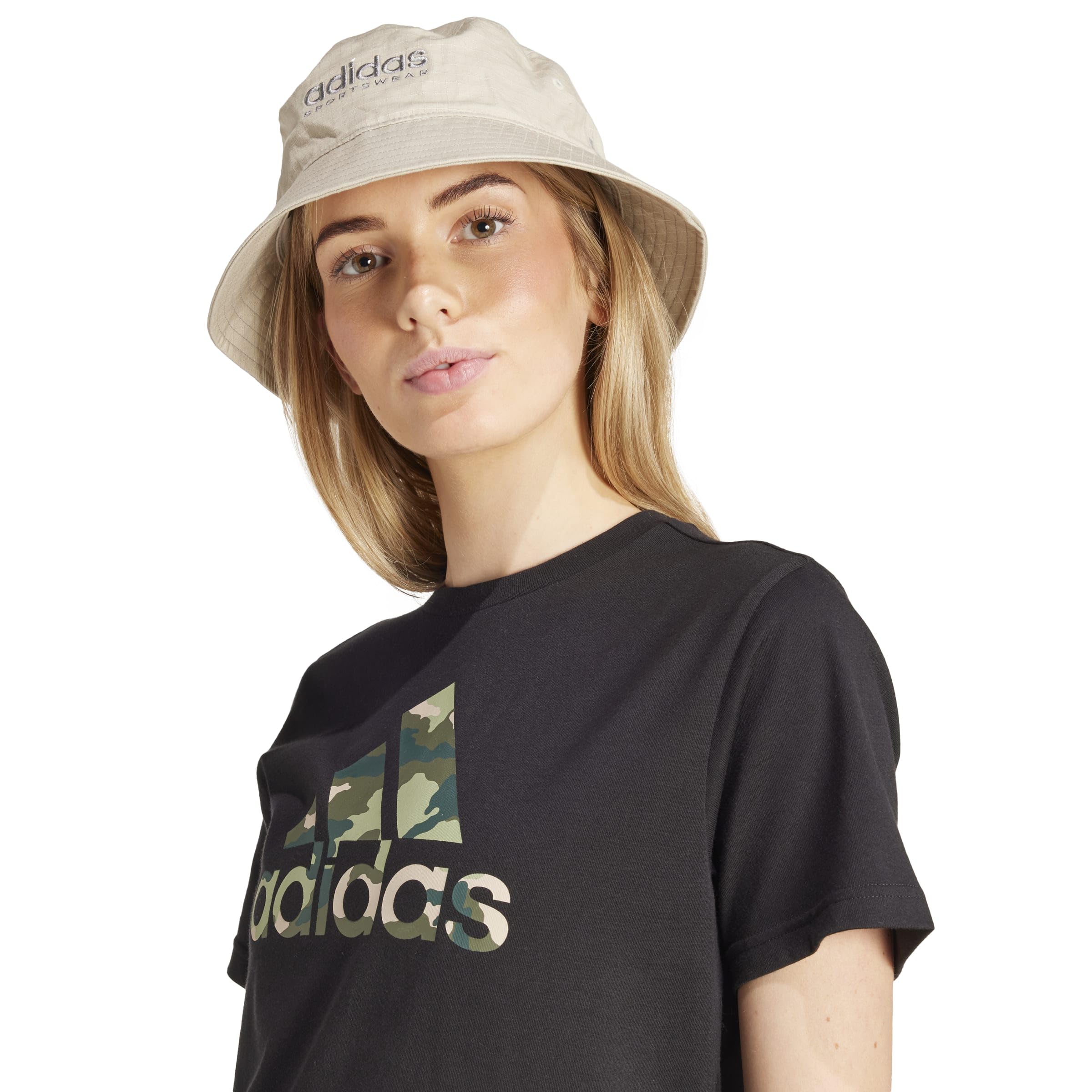 Adidas Camo Graphic Tee T-Shirt Grafica a Maniche Corte Donna