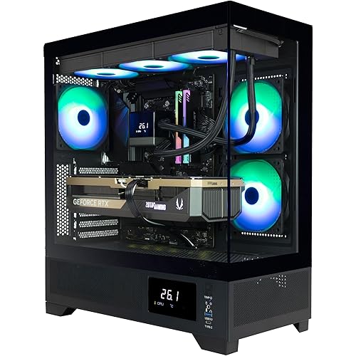 ZOTAC MEK AI-Enhanced Gaming PC Desktop Computer - NVIDIA GeForce RTX 5090, AMD Ryzen 7 9700X 5.5GHz, 32GB DDR5 RGB, 2TB NVME M.2 SSD, 1300W 80+ Gold PSU, WiFi 7, Windows 11