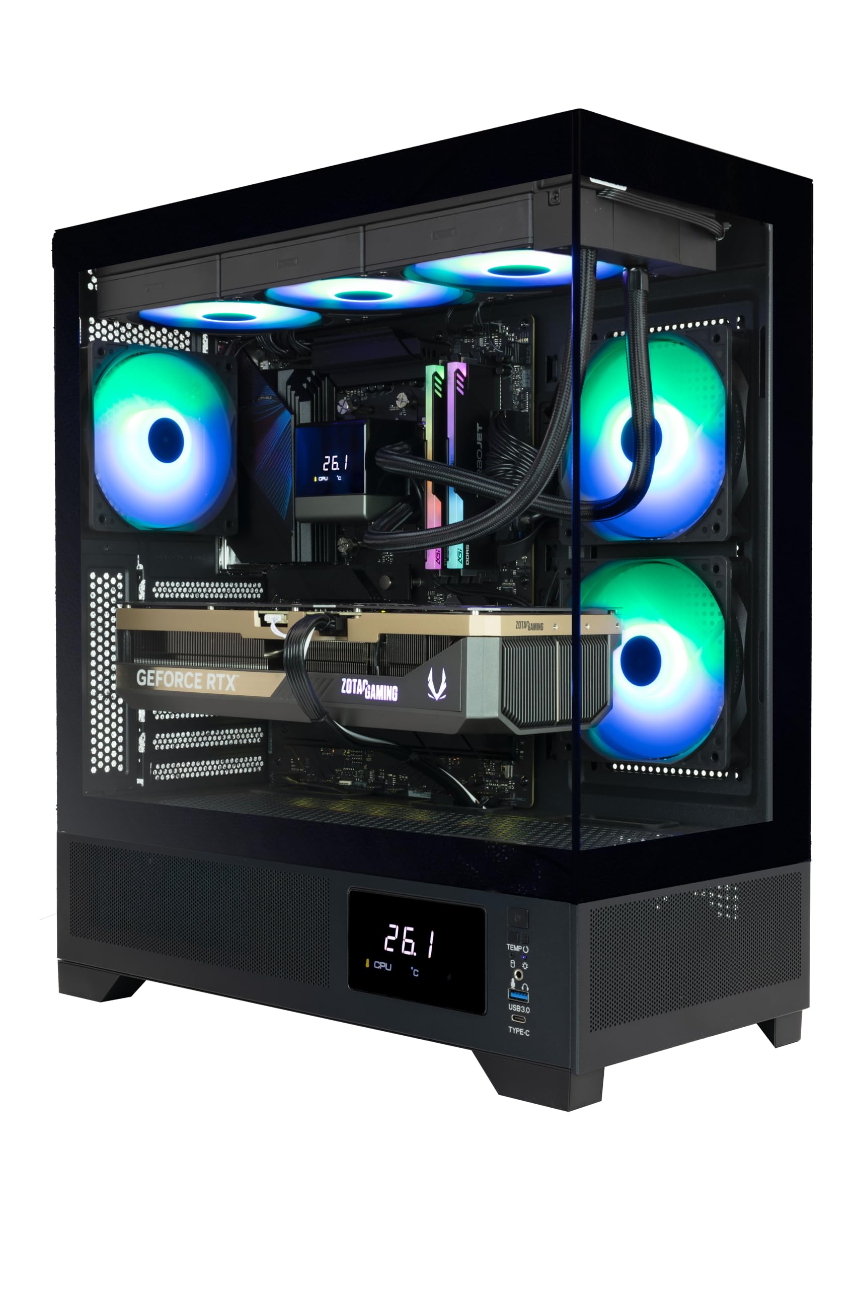 Gaming Desktop Zotac Ryzen Pre-Built) Gaming PC AMD Ryzen 3200G W