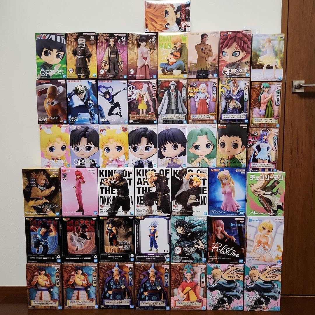 Amazon | マンガ アニメ プライズフィギュア まとめ売り 46体セット 