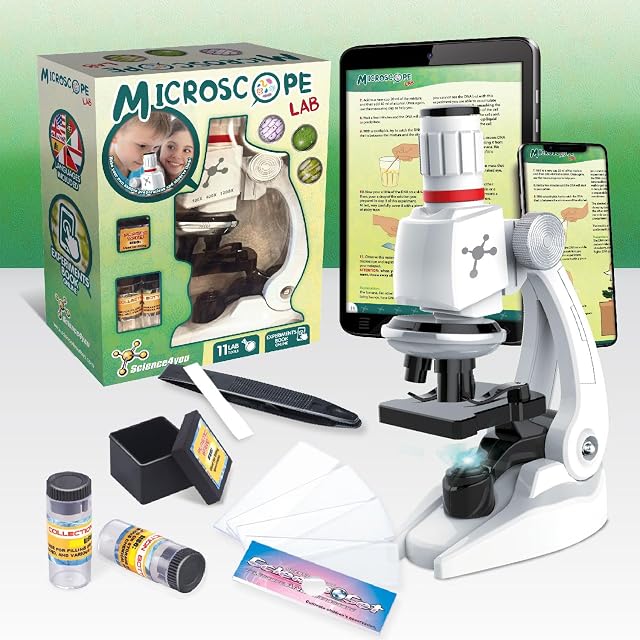 Foto 2 de 5 de Science4you Microscopio Lab: Microscopio para Niños + Libro de Experimentos + 11 Herramientas de Laboratório