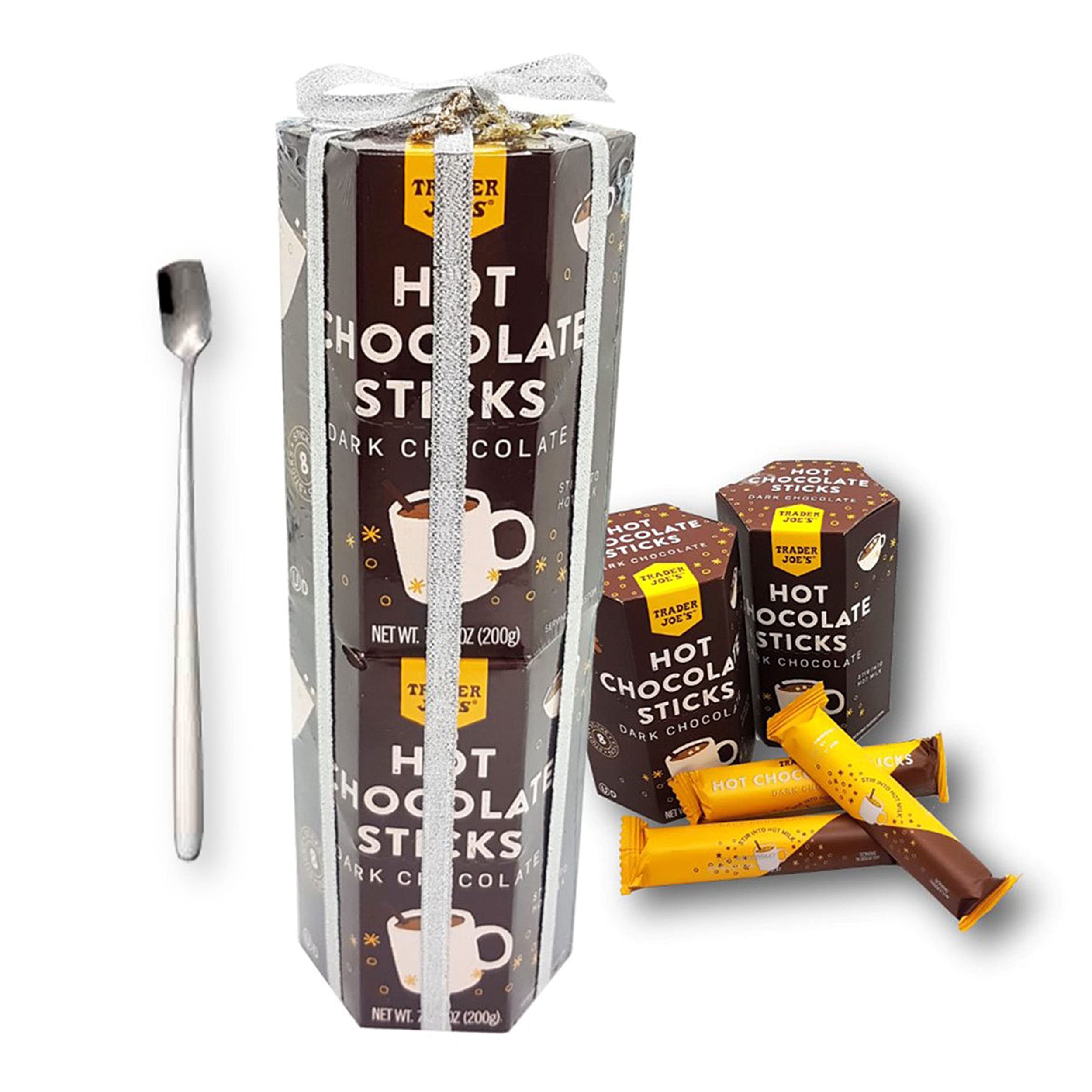 Buy Trader Joe&rsquo;s Hot Chocolate Sticks Dark Chocolate Gift Wrapped 