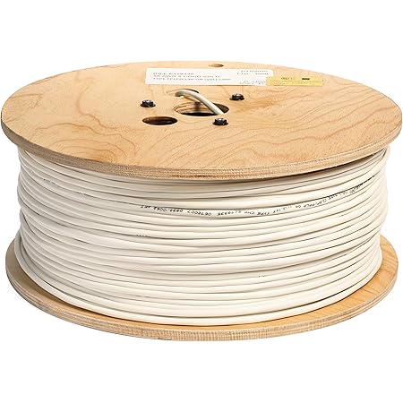 18 AWG 2 Conductor (UL) Certified 100% Copper Type CMP Plenum Rated Shielded Sound & Security Cable - 500 Feet