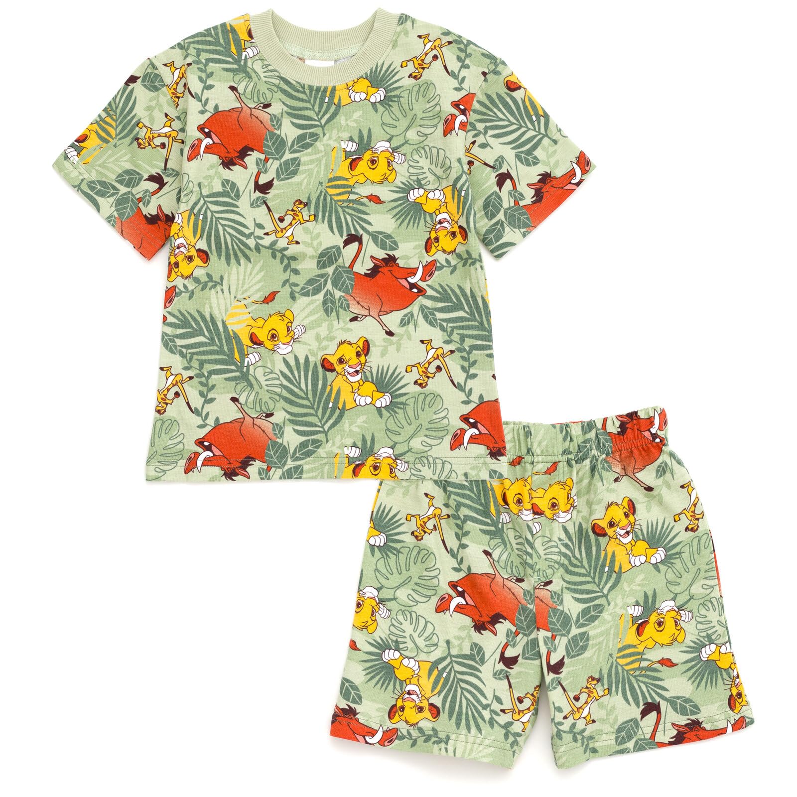 Disney Myszka Miki Król Lew Toy Story Cars French Terry T-shirt i szorty zestaw dla noworodków z dużym dzieckiem (12 miesięcy - 10-12), król lew, 7/8, Król Lew, 7-8