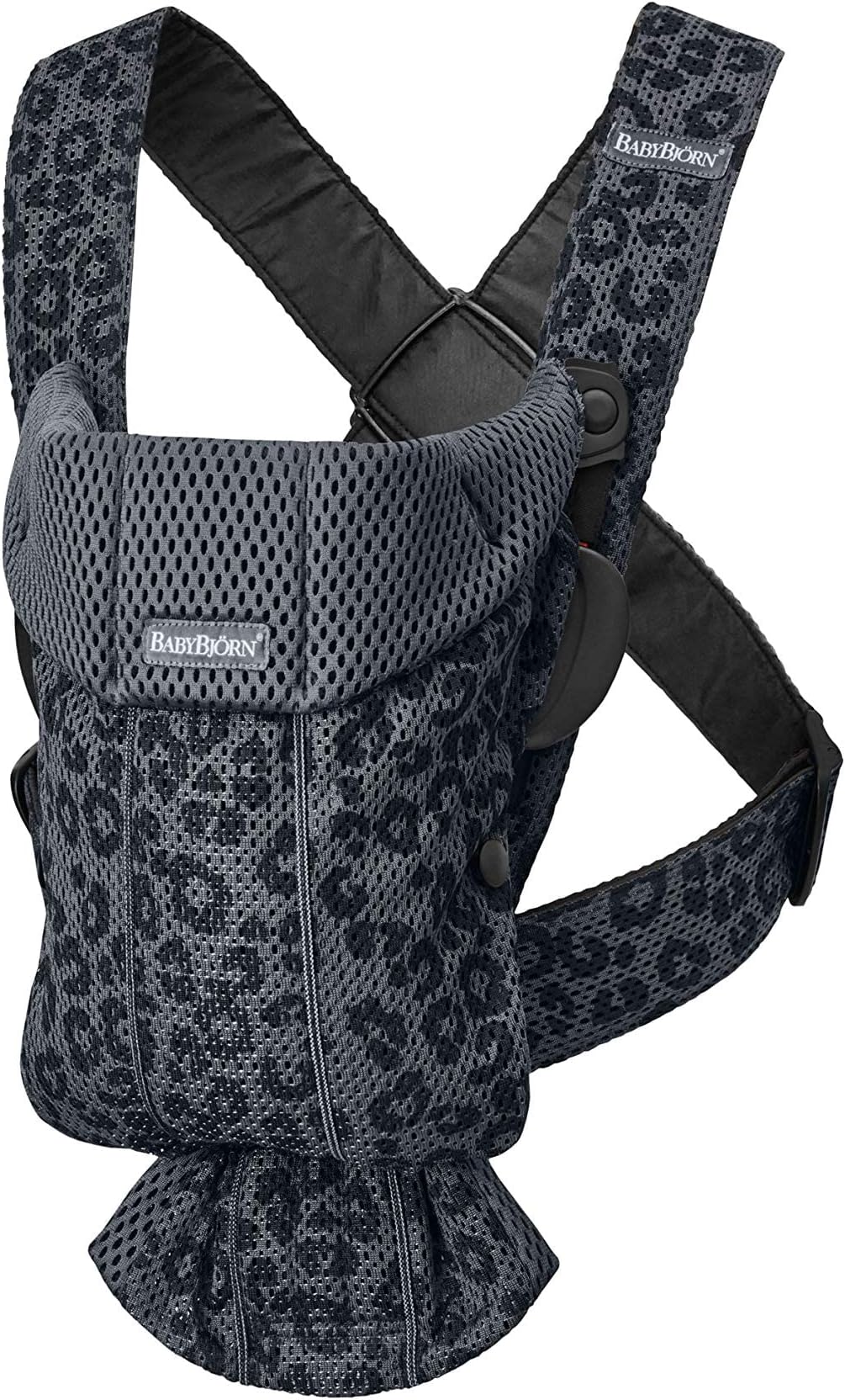 BabyBjörnBaby Carrier Mini, Mesh, Anthracite/Leopard, 1 Count (Pack of 1)