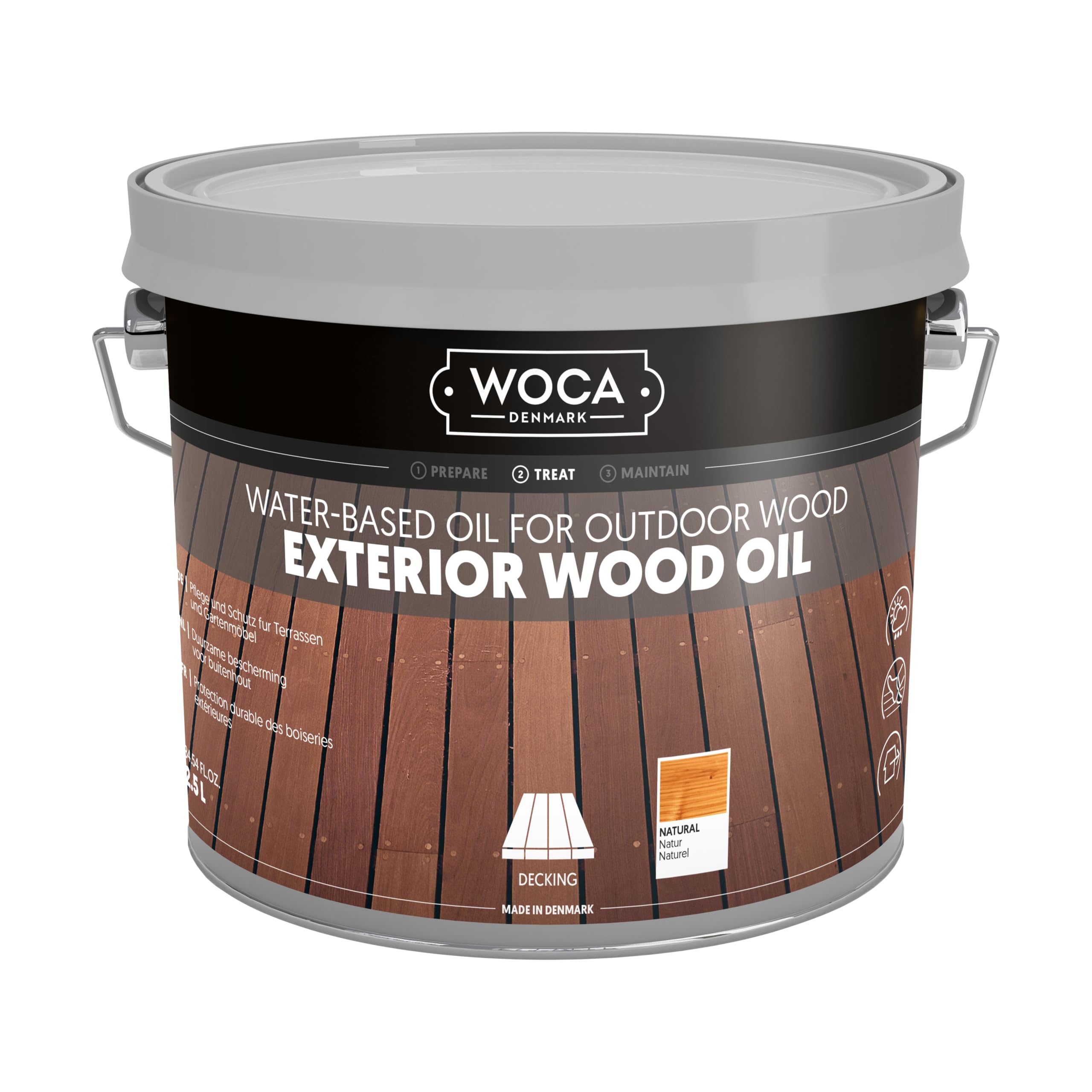 Exterior aceite Natural 2,5 l – WoCa Woodcare