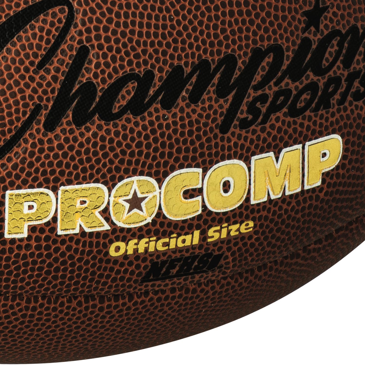 Champion Sports Official Size Composite Football, Brown (CF100)