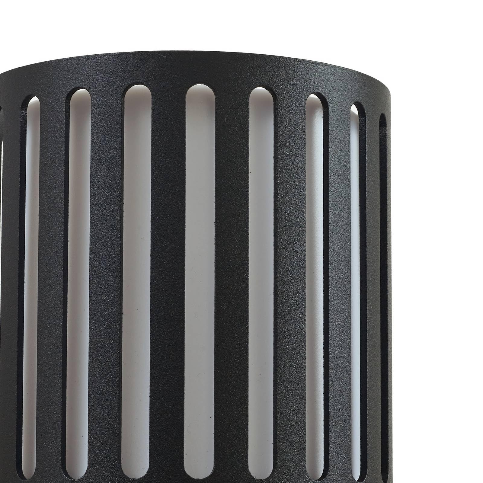 Lindby Wandleuchte außen Lurinda (spritzwassergeschützt (Modern) in Schwarz aus Aluminium (2 flammig, E27) - Außenwandleuchten Wandlampe Led Außenlampe Outdoor für Außenwand/Hauswand