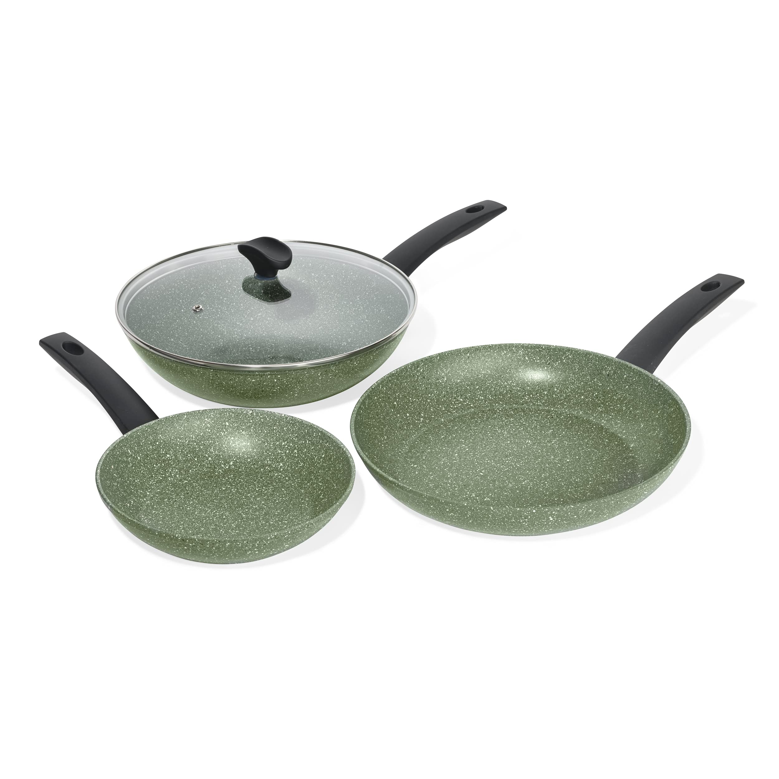 PRESTIGE Batterie de cuisine écologique, 4 pièces (M.O) - Vert