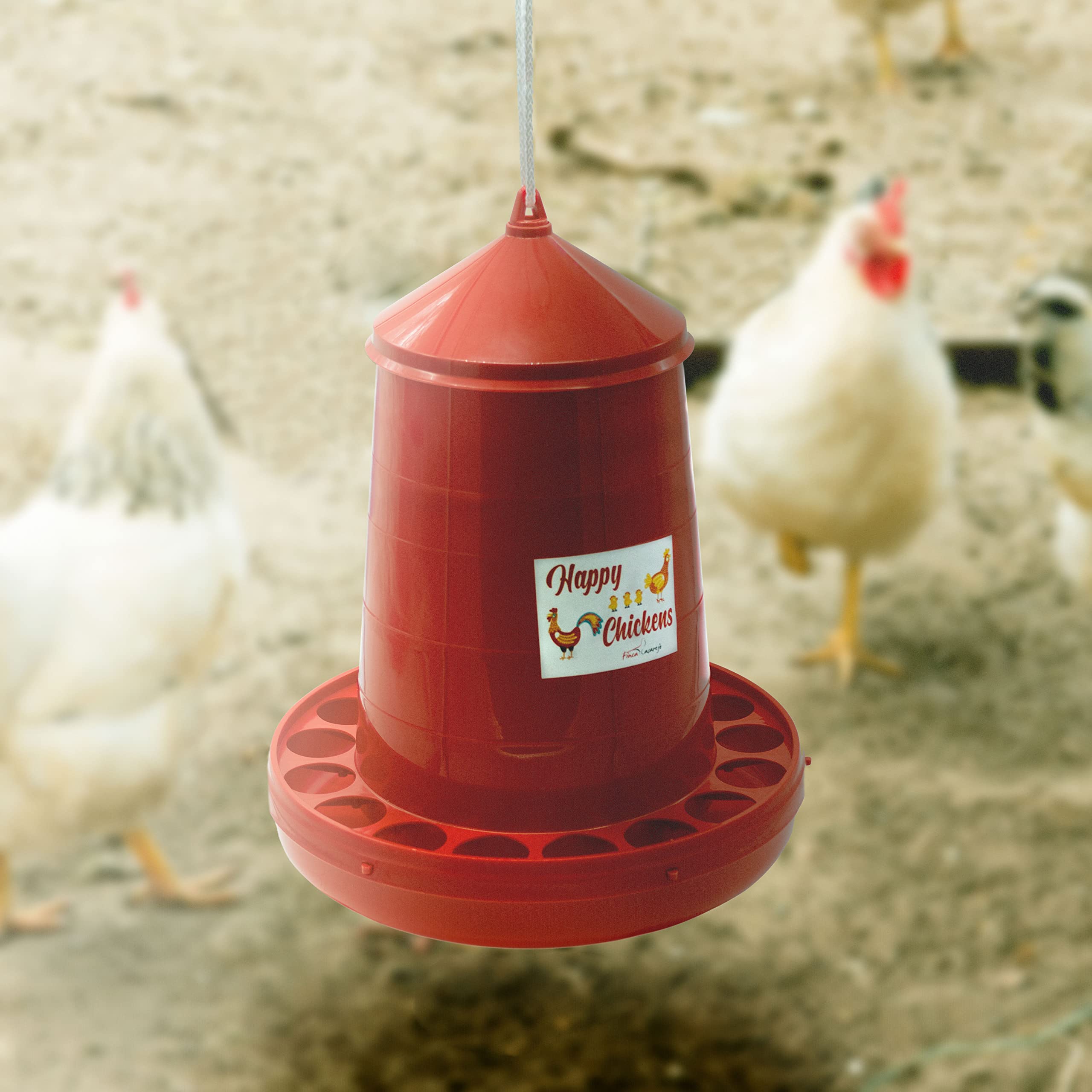 FINCA CASAREJO Mangiatoia galline Sistema anti-spreco in plastica resistente