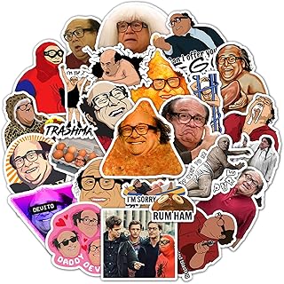 25 Pcs Danny Devito Stickers, Meme Danny Dorito Sticker, Frank Reynolds Sticker, Alway Sunny Funny Waterproof Bumper Colorful Sticker Decals for Car Laptop Trucks Luggage Water Bottle