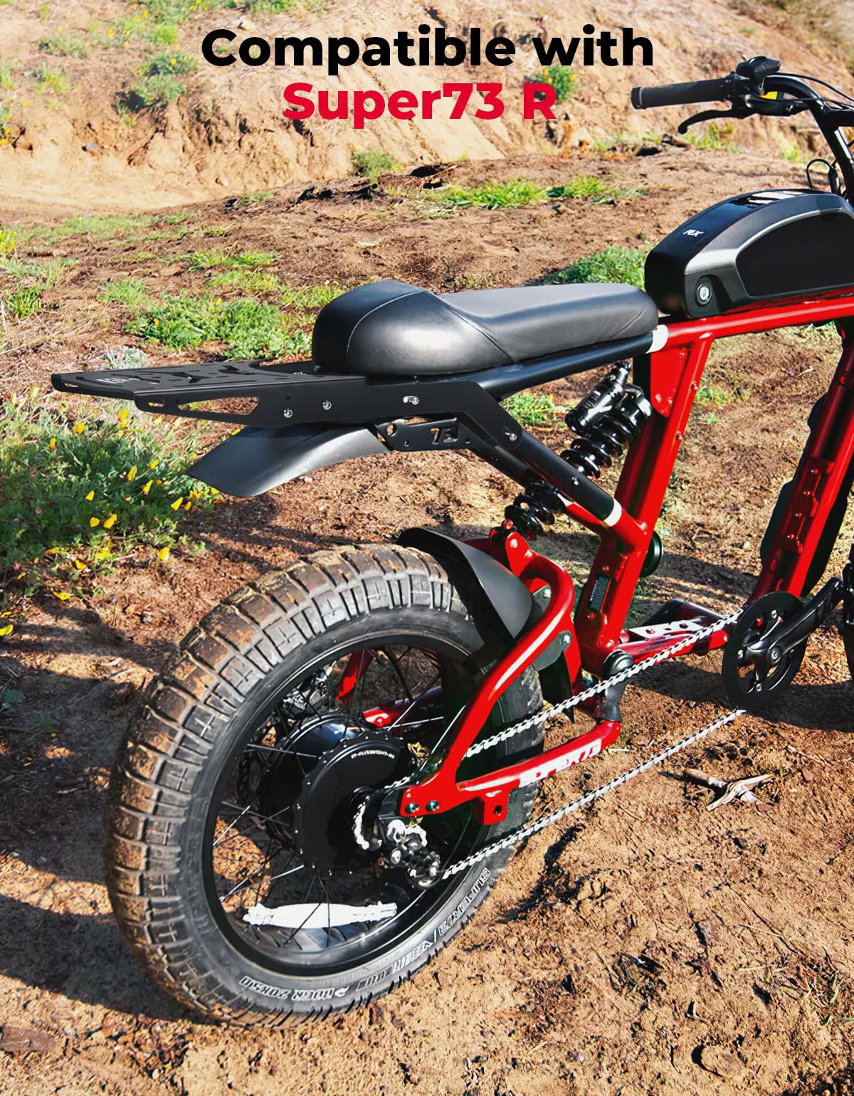 Amazon.com: KEMIMOTO Rear Rack Compatible with Super73 R Bike  