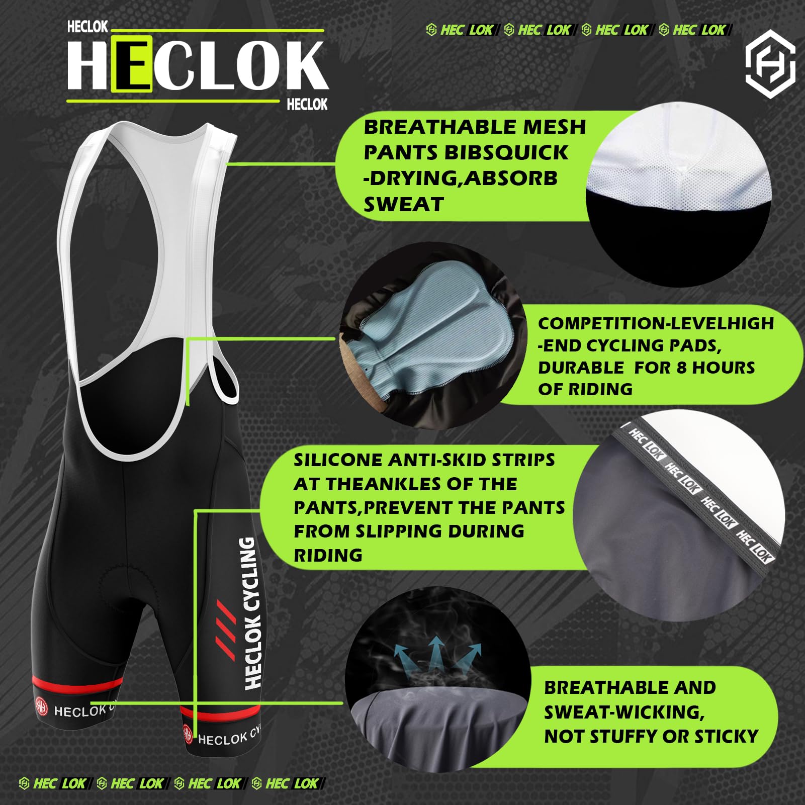 Maillot de Cyclisme Homme Respirant + Short de Course avec Coussinet - Tenue Vélo Sportive Été - Ensemble VTT Route - Tissus Anti-Transpiration - Gants avec lunettes