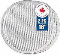 Vista 10 de Norjac 8 Inch Pizza Screen, 12 Pack – Aluminum Mesh for Oven, Seamless, Rust-Free, Durable Baking Trays for Crispy Crusts