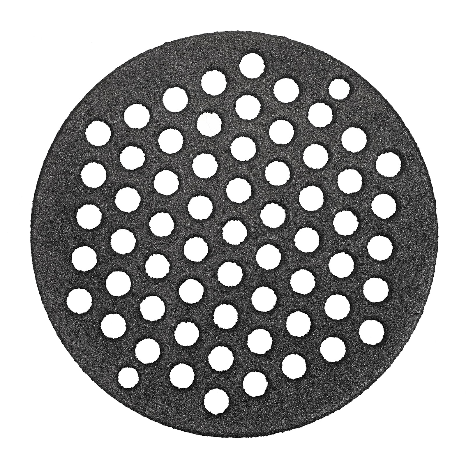 SUMTree Griglia Rotonda in Ghisa per Barbecue, Forno, Camino, Griglie con Foro Tondo, Nero, Robusta, Griglia per Cenere, Griglia per Carbone per Barbecue, Griglia per Fuoco, Diametro 19 cm, Facile da