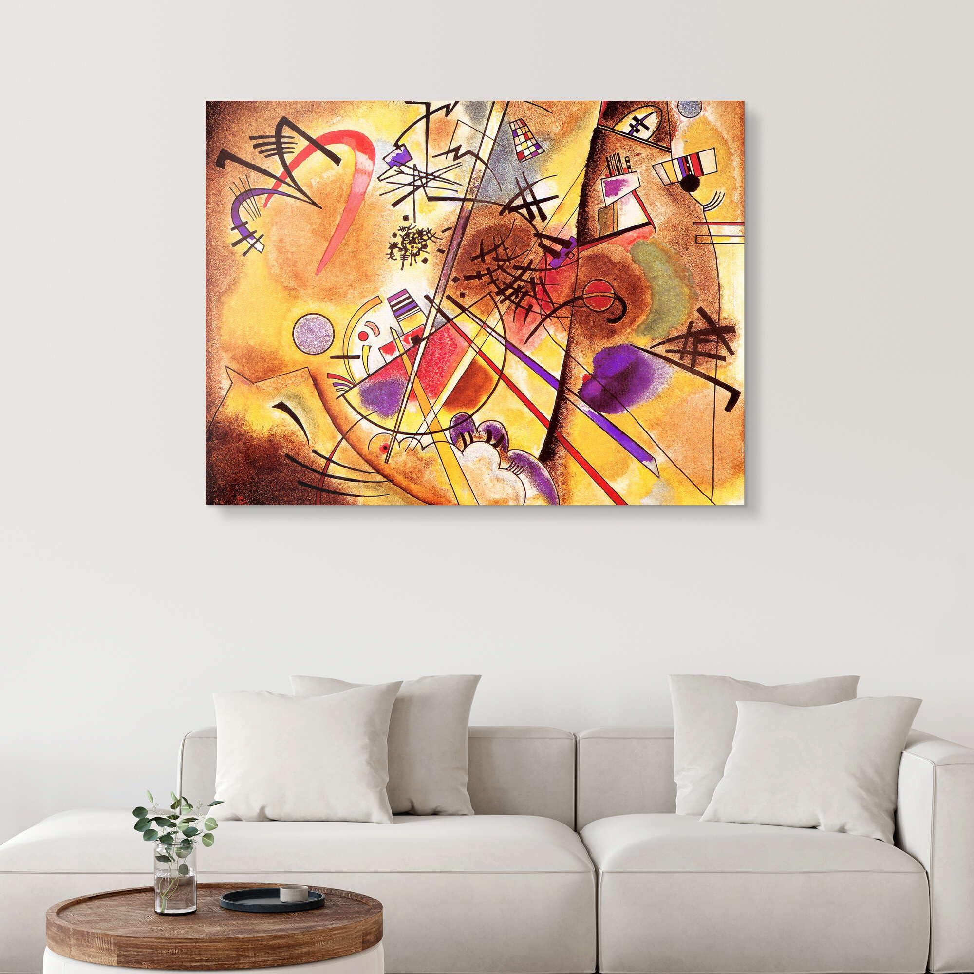 Réciproque Wassily Kandinsky, Wk201 Tableau Impression Sur Toile