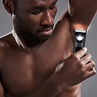 Vista 7 de Groom Essentials - Cortadora de pelo recargable, afeitadora de pelo corporal con cuchillas de cerámica, guía de corte ajustable de 3 ajustes