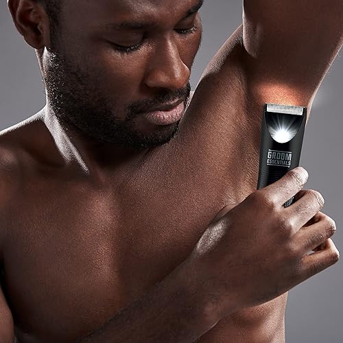 Miniatura 7 de Groom Essentials - Cortadora de pelo recargable, afeitadora de pelo corporal con cuchillas de cerámica, guía de corte ajustable de 3 ajustes,