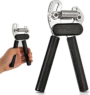 All-Metal Dual Spring Grip Strength Trainer, Forearm Strengthener, Hand Gripper Strengthener Adjustable Resistance(33-132Lbs) - Ideal for Grip Strength, Muscle Building, Recovery