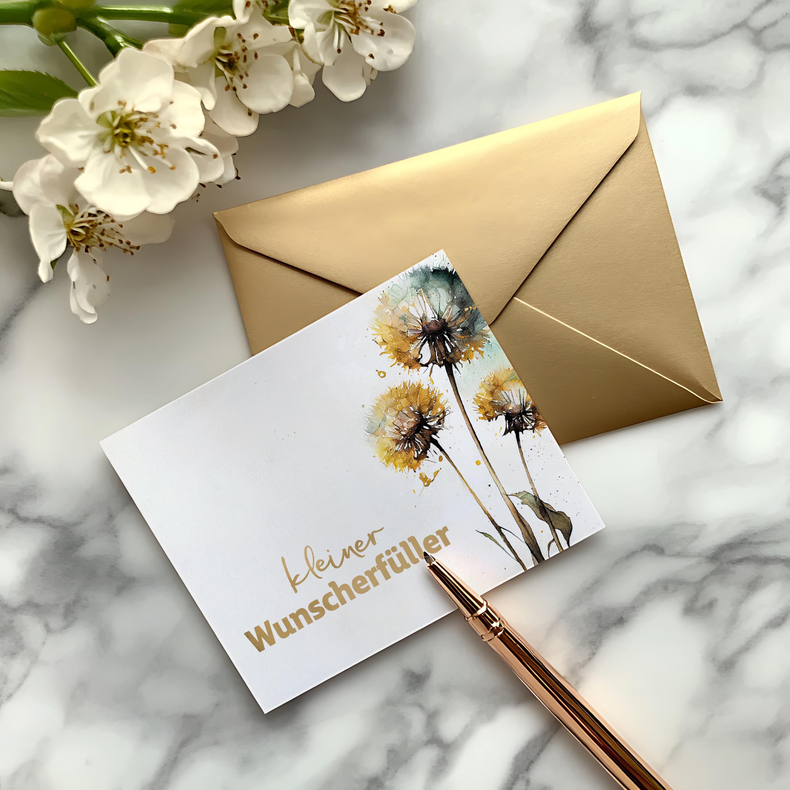 Koko Lora Small Wish Filler, Money Gift Packaging, Premium Greeting Card with Gold Envelope and Mini Envelope - Image 4
