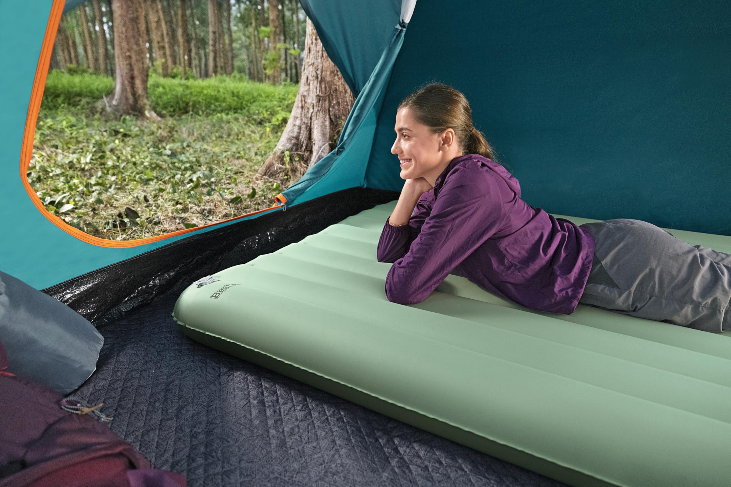 Bestway aufblasbare Doppel-Isomatte AdventuRest 203 x 142 x 15 cm