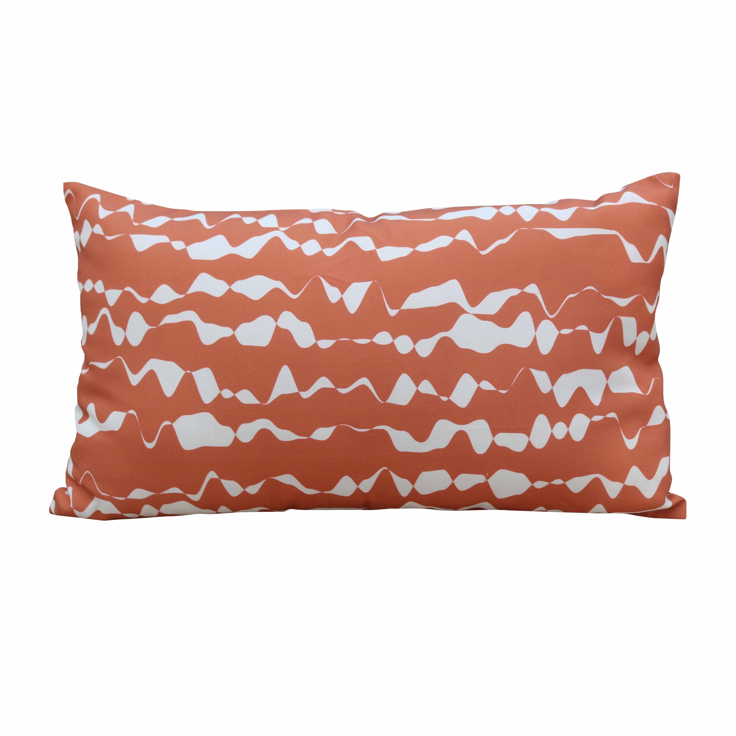 Oviala Lots de 2 Coussins rectangulaire Terracotta 50 x 30cm