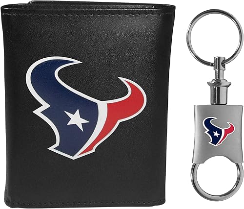 Siskiyou Sports NFL unisex Tri-fold Wallet & Valet Key Chain
