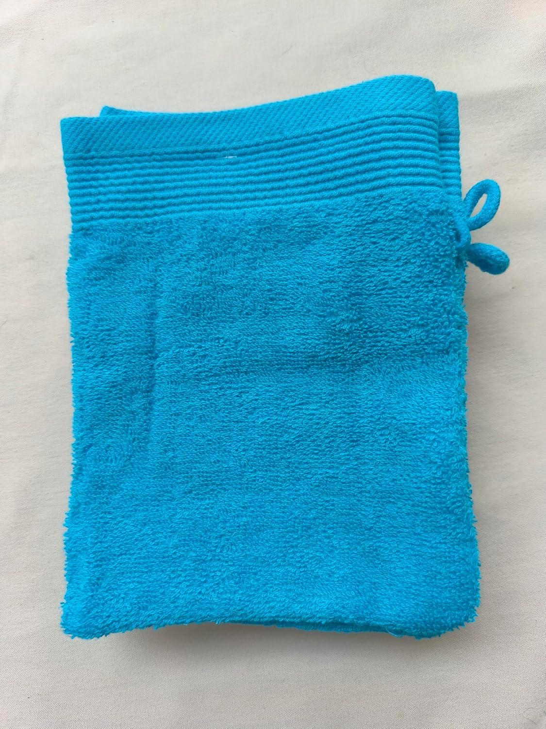 Premium Cotton Wash Mitts Flannel Face Bath White Black Slate Grey Turquoise (Turquoise, Pack of 18)