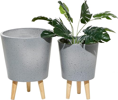 Miniatura 2 de Deco 79 46545 Maceta, gris