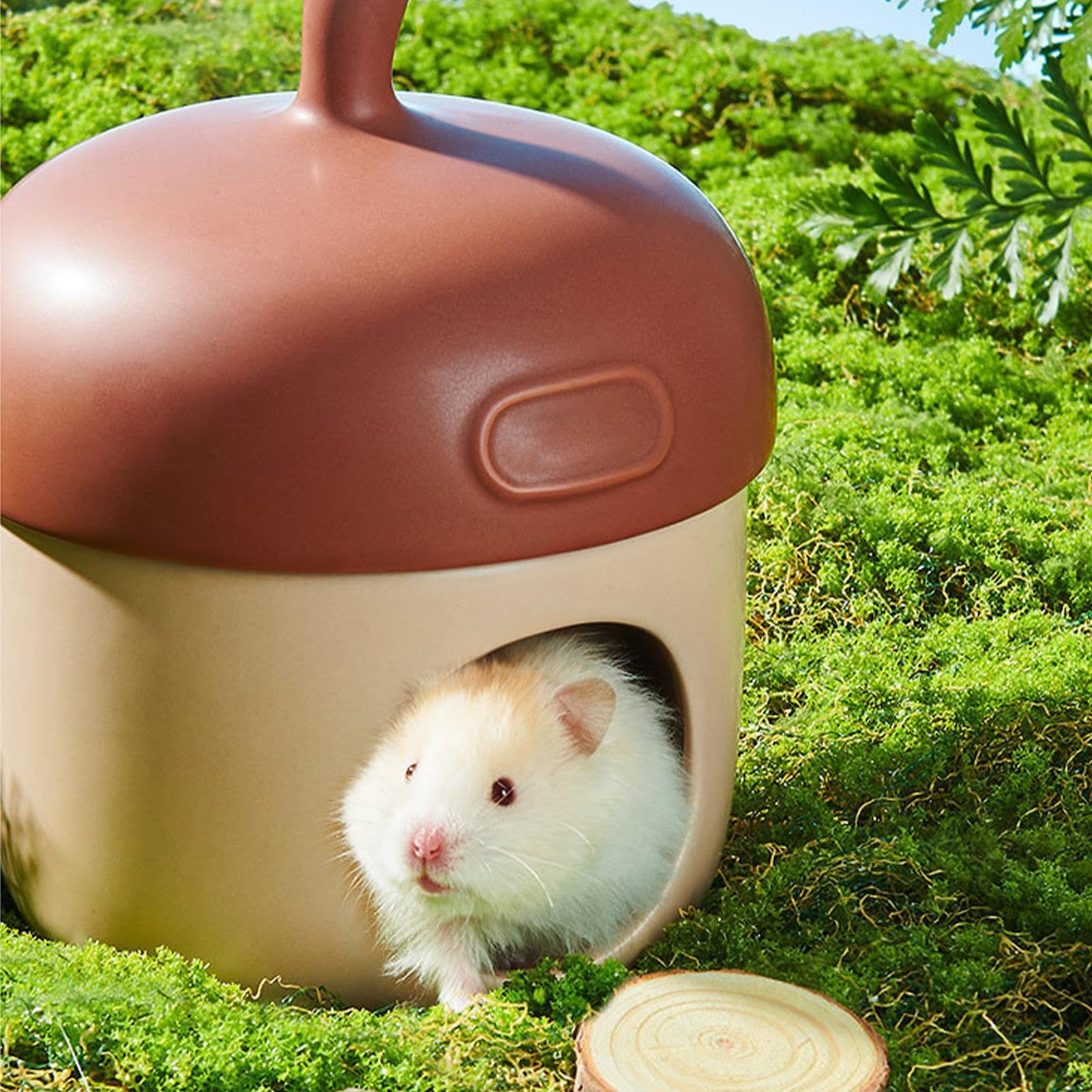 Hamsterhäuser Einzigartige Kleintier-Habitatdeko, Eiskäfig-Zubehör | Keramik Kleintier-Lebensraumdeko, Ice-Käfigzubehör, Käfigzubehör für Zwerghamster, Rennmäuse, Mäuse, Goldhamster, andere