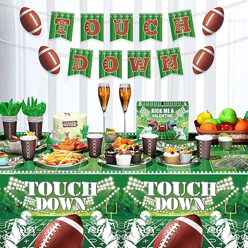 Miniatura 5 de Juego de 172 piezas de suministros de fiesta de fútbol, decoración de fiesta de fútbol, juegos deportivos para niños, decoración de cumpleaños,