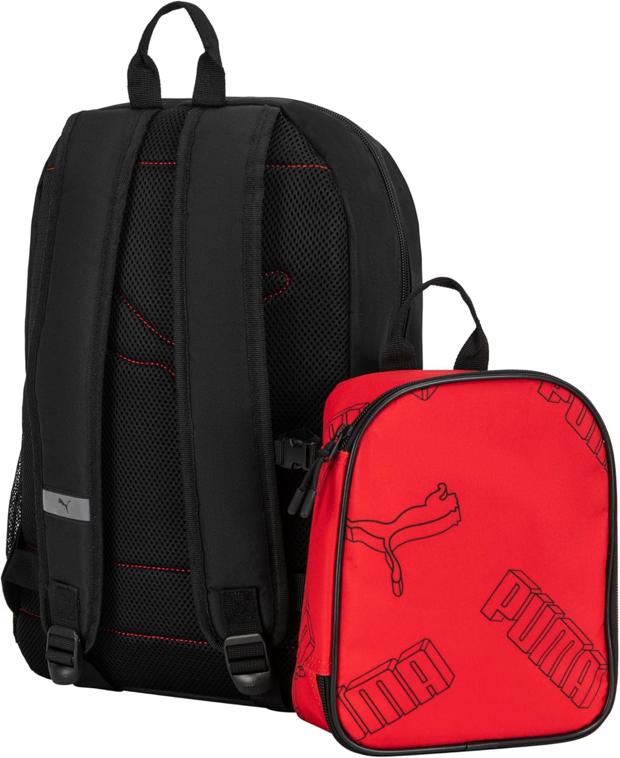 PUMA Unisex Kid's Colony Lunch Kit & Backpack Combo, High Risk Red/Black, Medium - Image 3