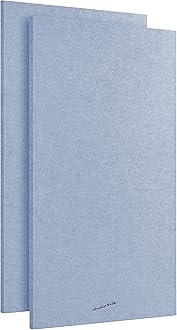 Acoustic Panels, 2 Pack, Large, 116 x 58cm, Pale Blue