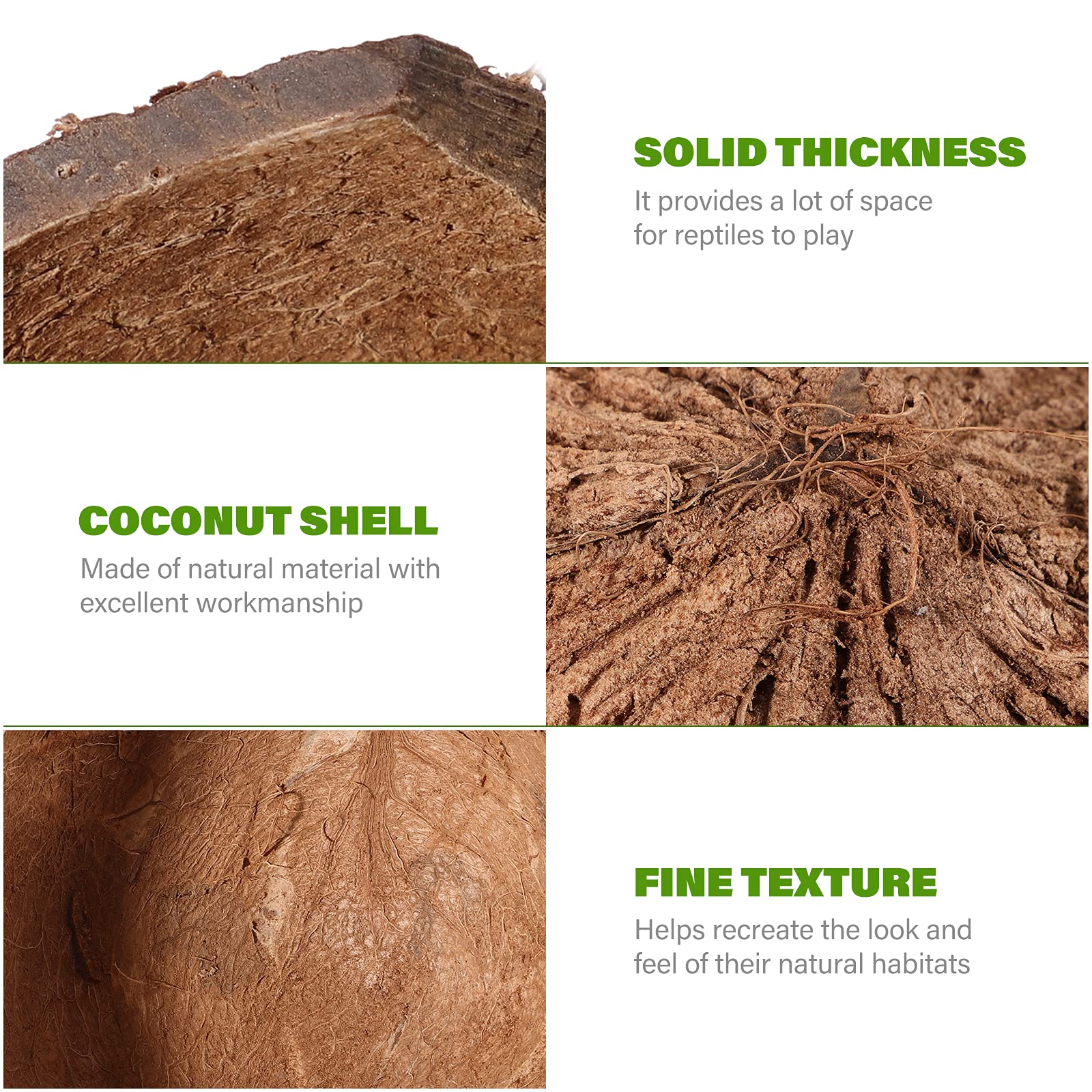 POPETPOP 2Pcs Hermit Crab Climbing Toys Coconut Shell Natural Hut