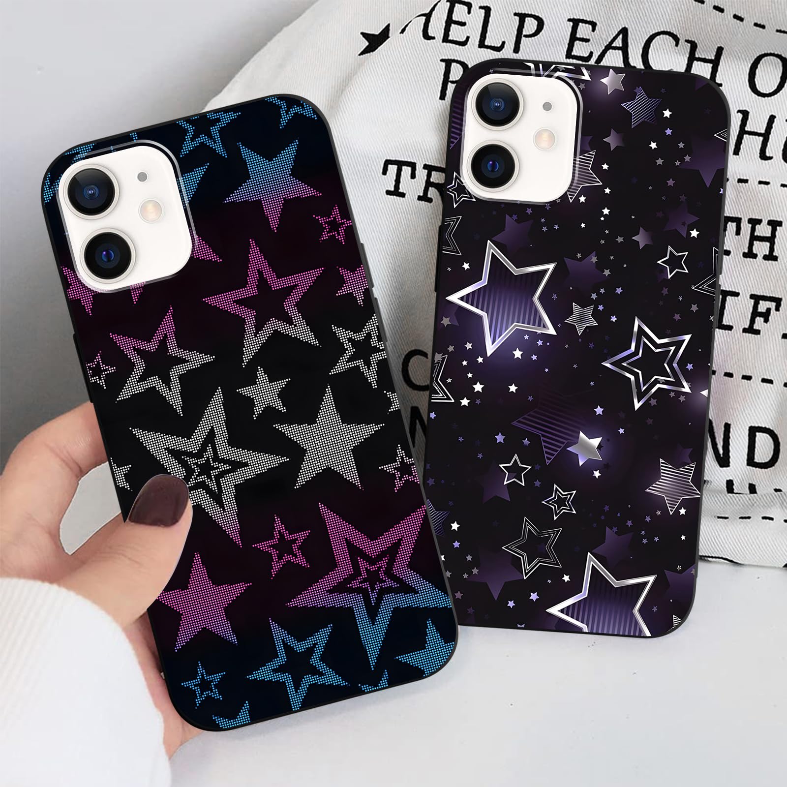 デザイナーズ　ハンドメイド　スマホケース　iPhone Y2K Amazon.com: 2 Pack Y2K Cute Phone Case for iPhone 12/12 Pro 6.1