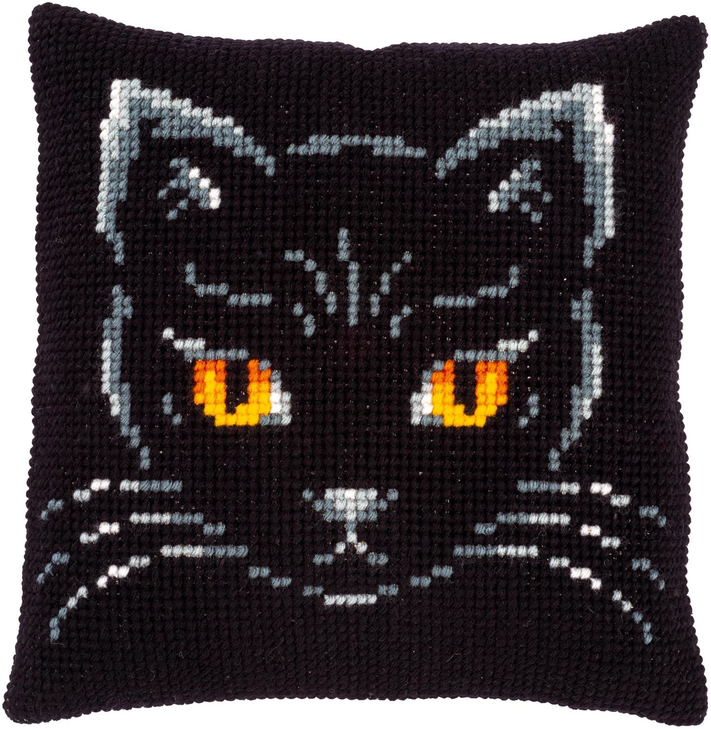 Vervaco Cross Stitch Kit: Cushion: Black Cat