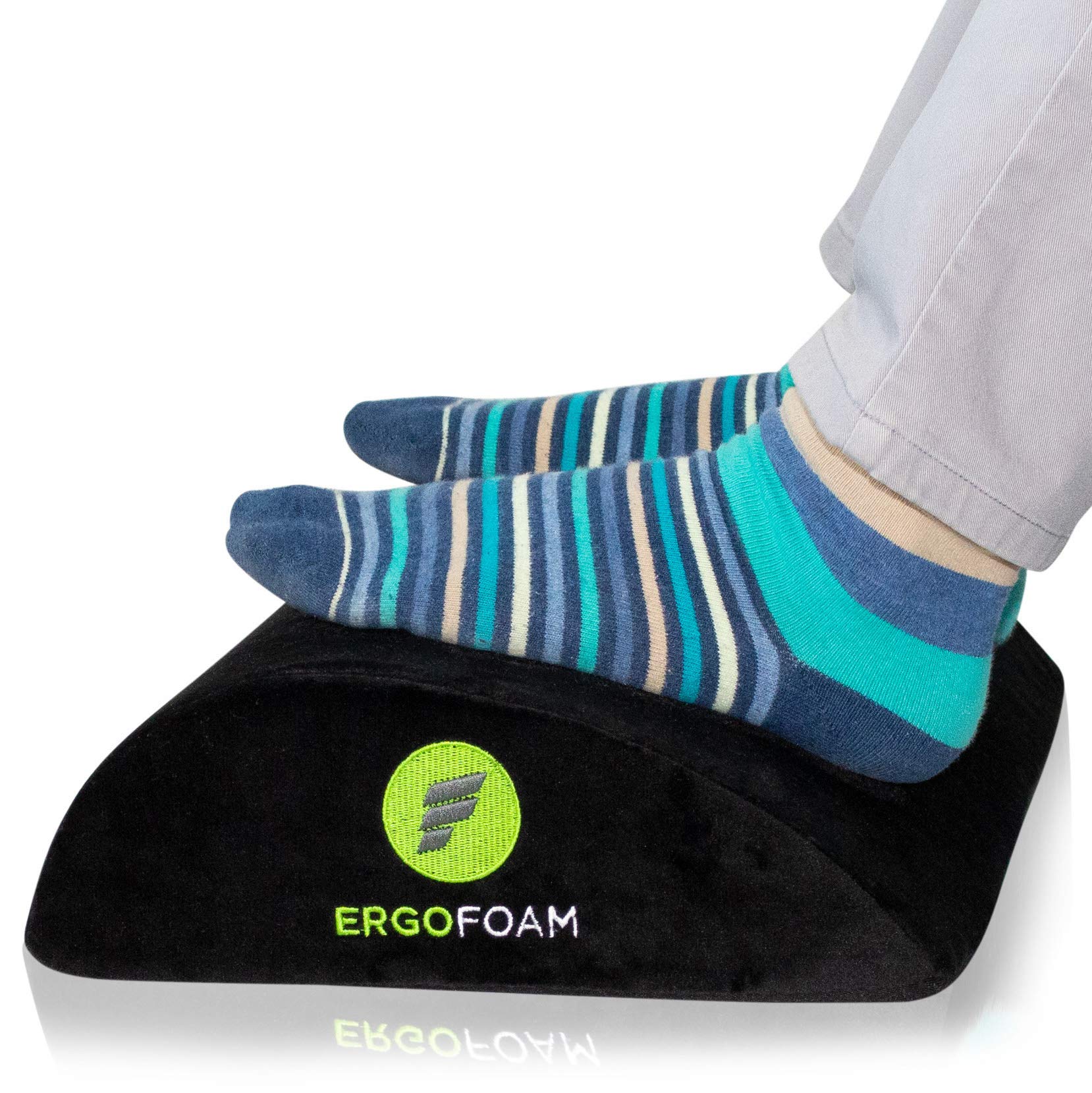Buy ErgoFoam Foot Rest Under Desk Orthopedic Teardrop Design