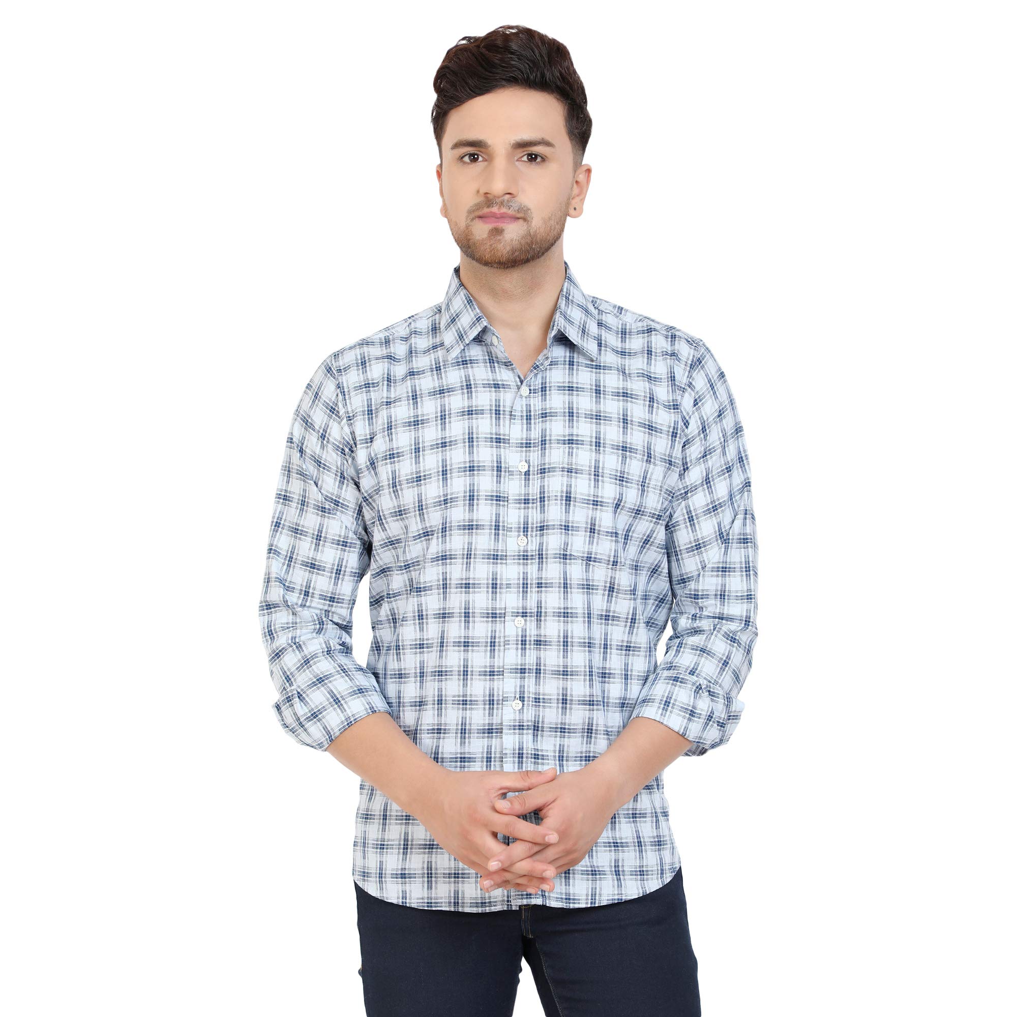 Vento VarmeCheckered 100% Cotton Shirt(Red)