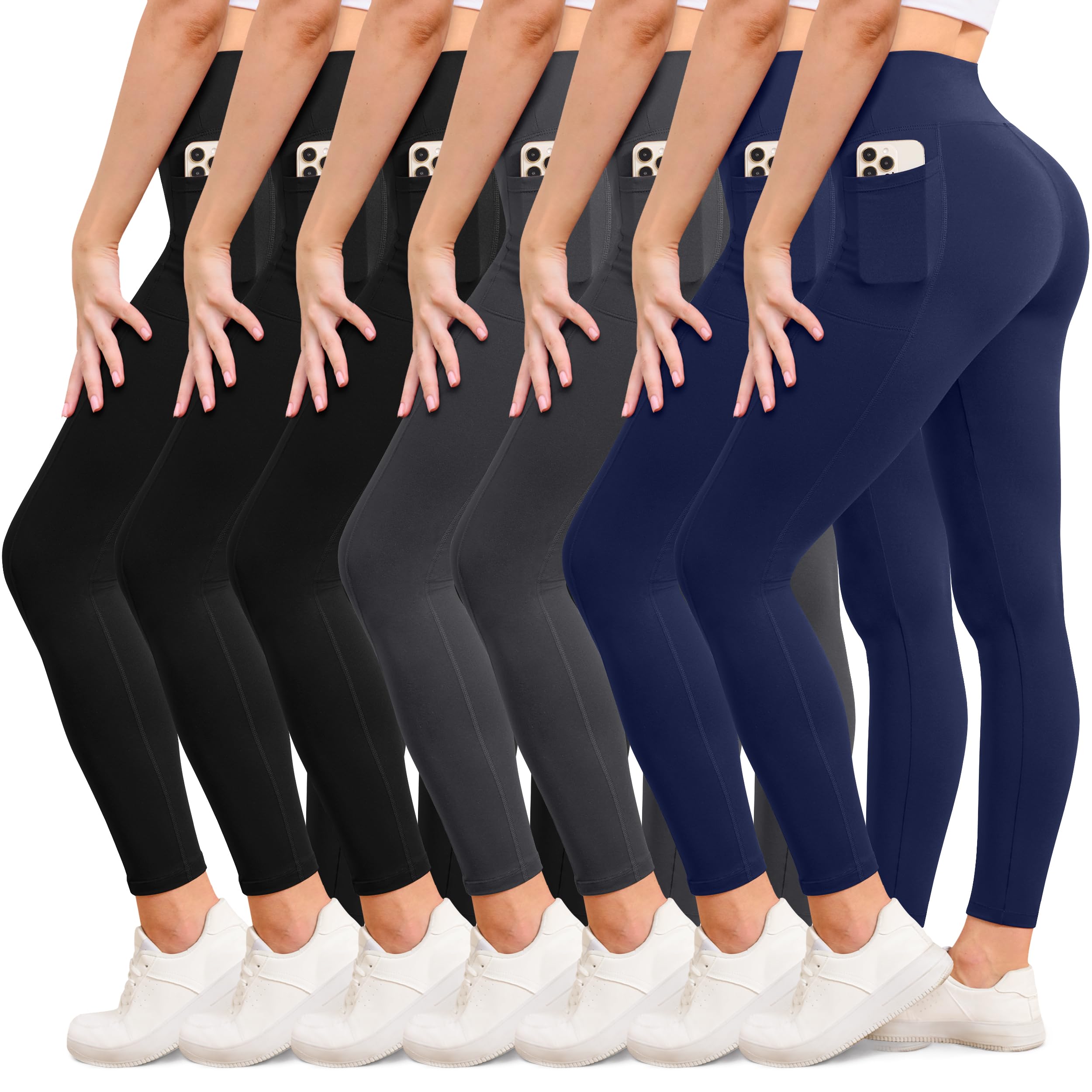 VALANDY Creamlush High Waisted Leggings for Women Full Length &amp; Capri