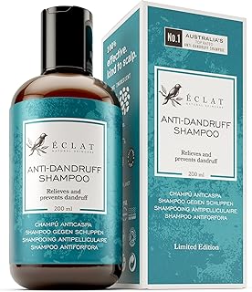Anti-Dandruff Shampoo for Men & Women - Clears and Prevents Dandruff for All Hair Types - For Flaky, Itchy, Dry Scalp Relief with Jojoba & Argan Oils - Sulphate-Free, Dermatologist Developed 200ml